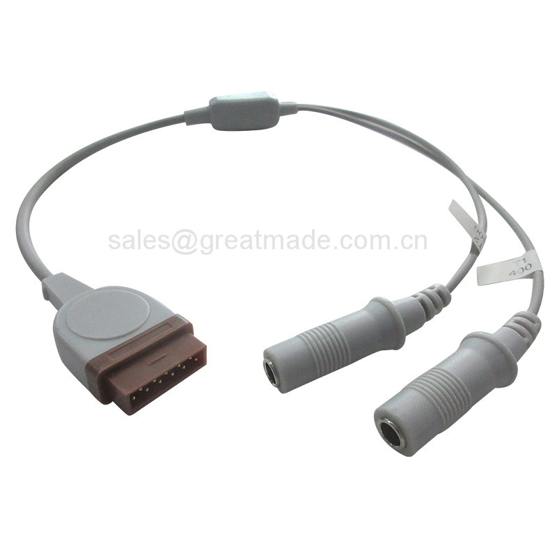 TP039 fyrir GE hitastigssnúra millistykki TP039 for GE temperature probe adapter cable