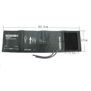 Stór Adult # 12 varanlegur Nibp Cuff, 32,1-43,4cm Arm Circumference, án Gasbag