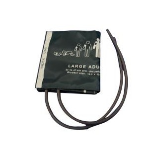 Stór Adult Dual Tube Nibp steinar, 33-47cm Arm Circumference