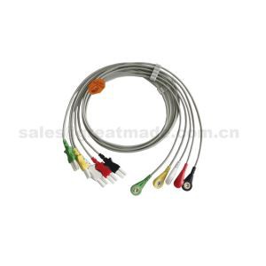 Notaðu með 700-0007-09 Tru-Link Leadwire Leikmynd, 5-Lead, Snap, IEC, 24in & 2PIN