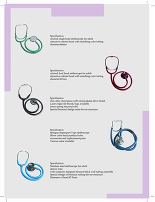 Professional anodized ál hlustunartæki með tvöföldu höfði með andhöfuðsstýrisjá